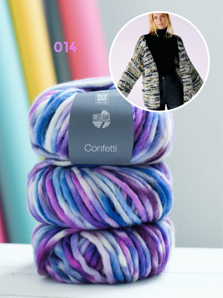 Strickpaket Cardigan aus Confetti