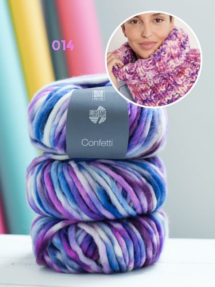 Strickpaket Confetti Loop-Schal