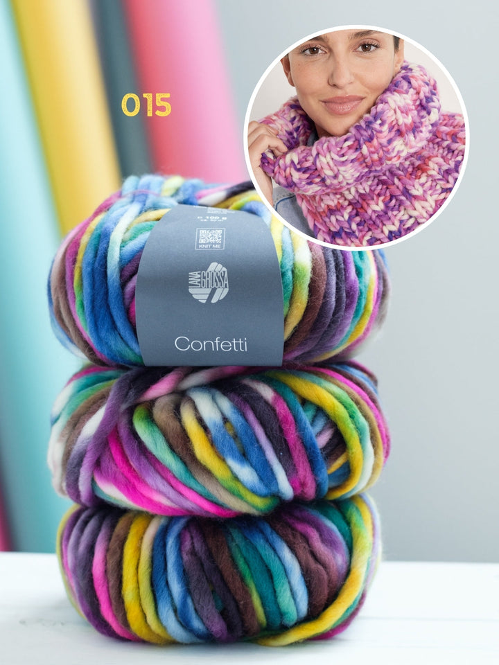 Strickpaket Confetti Loop-Schal