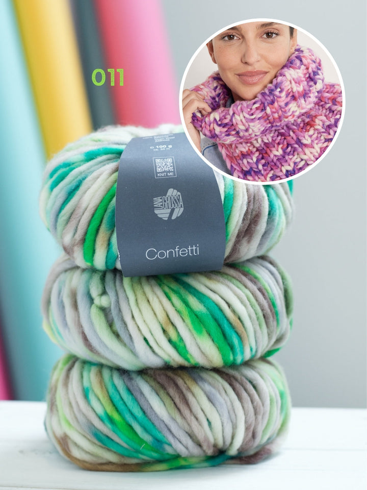 Strickpaket Confetti Loop-Schal