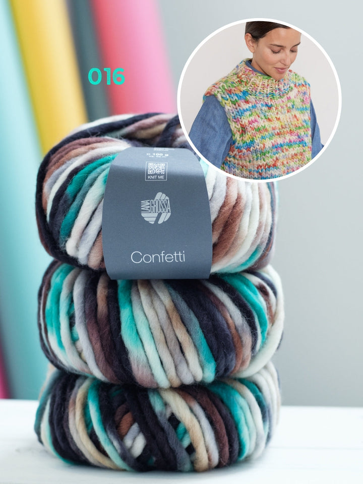 Strickpaket Confetti Pullunder