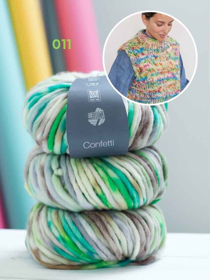 Strickpaket Confetti Pullunder
