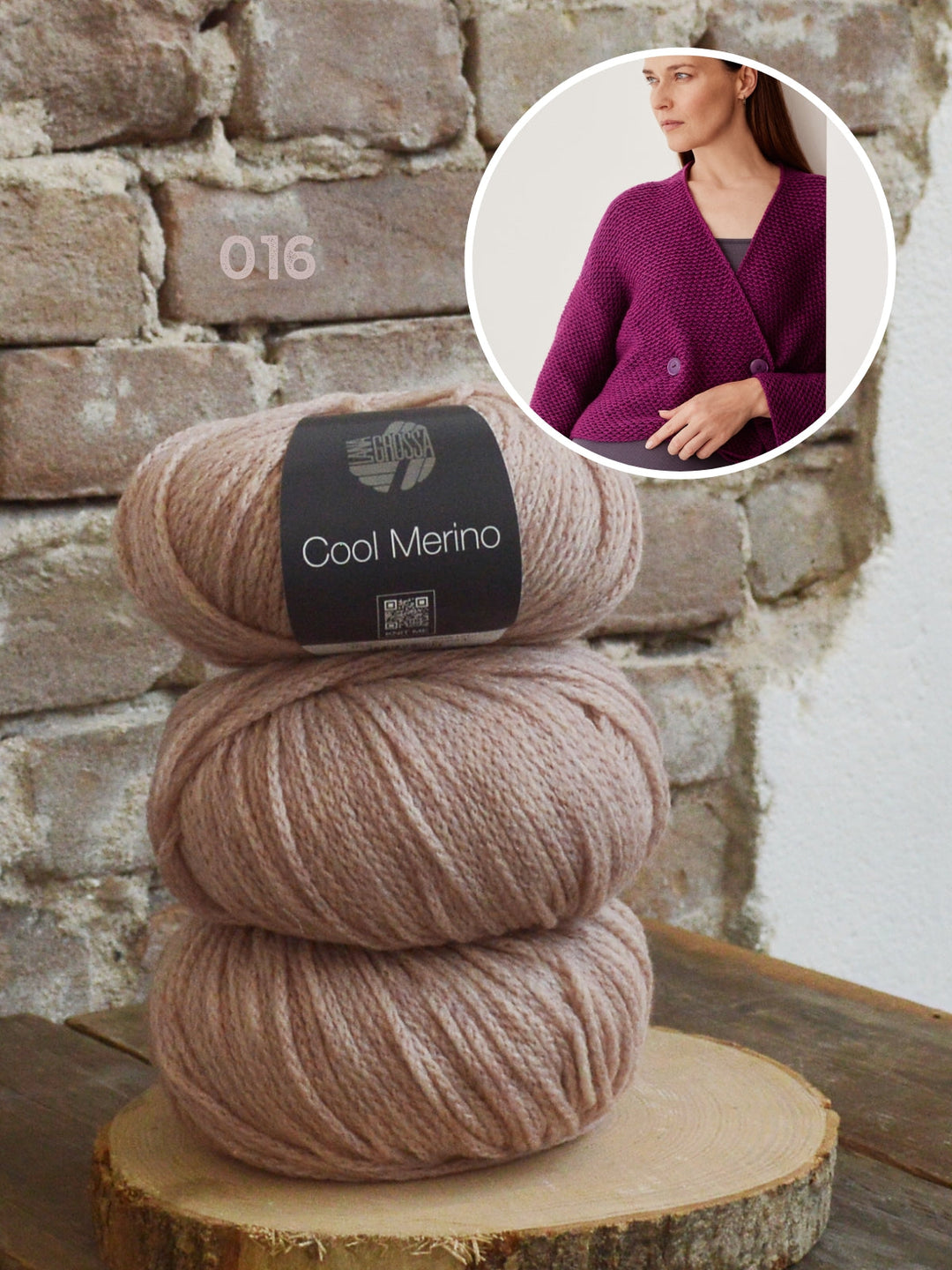 Strickpaket Cool Merino texturierte Jacke