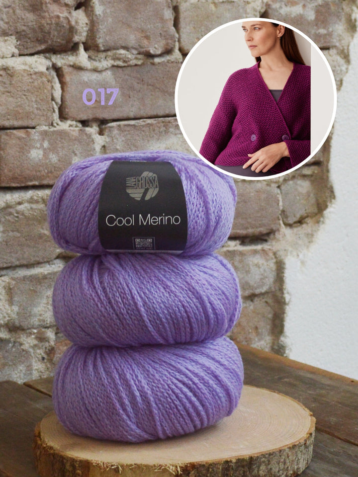 Strickpaket Cool Merino texturierte Jacke
