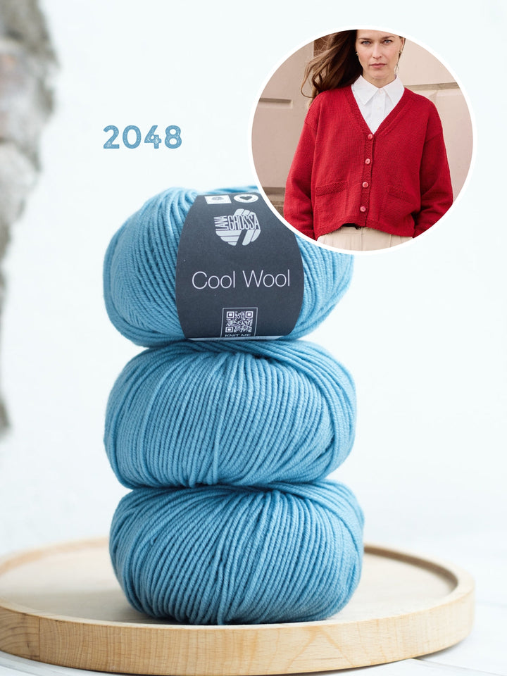 Strickpaket Cool Wool Jacke mit Taschen