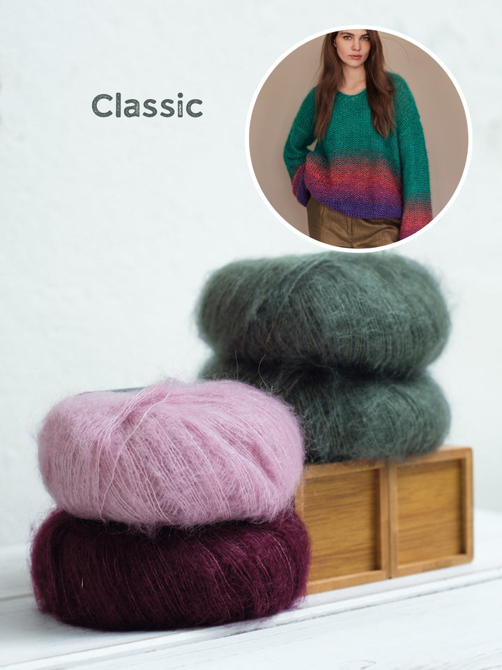 Strickpaket Silkhair Pullover