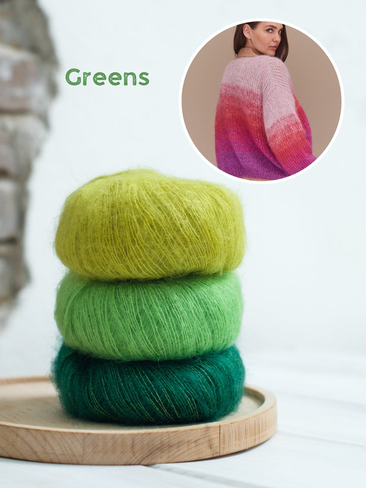 Strickpaket Silkhair Jacke