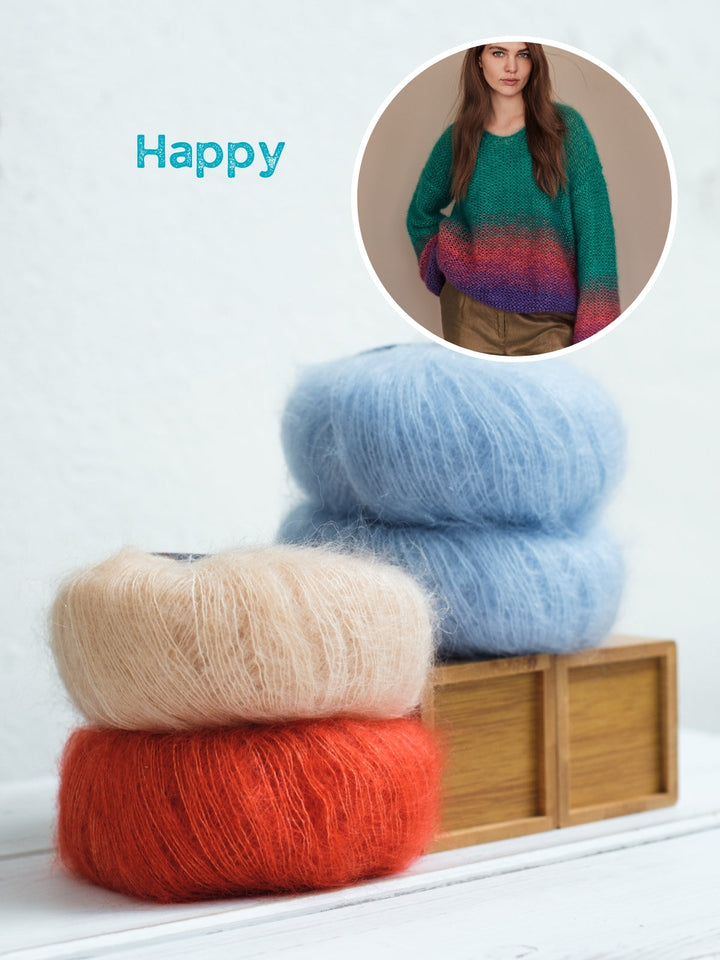 Strickpaket Silkhair Pullover