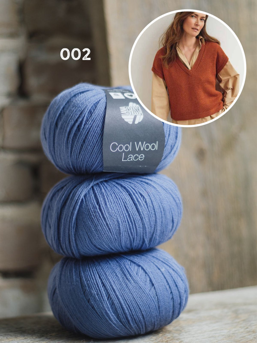 Strickpaket Cool Wool Lace Pullunder