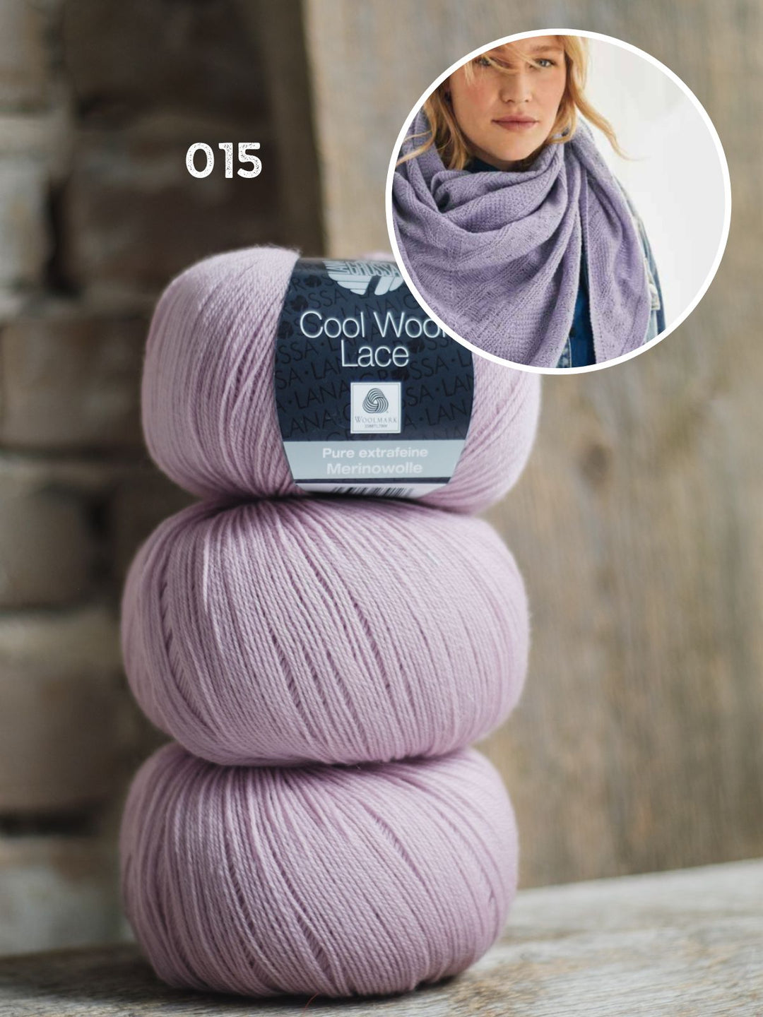 Strickpaket Cool Wool Lace Stola