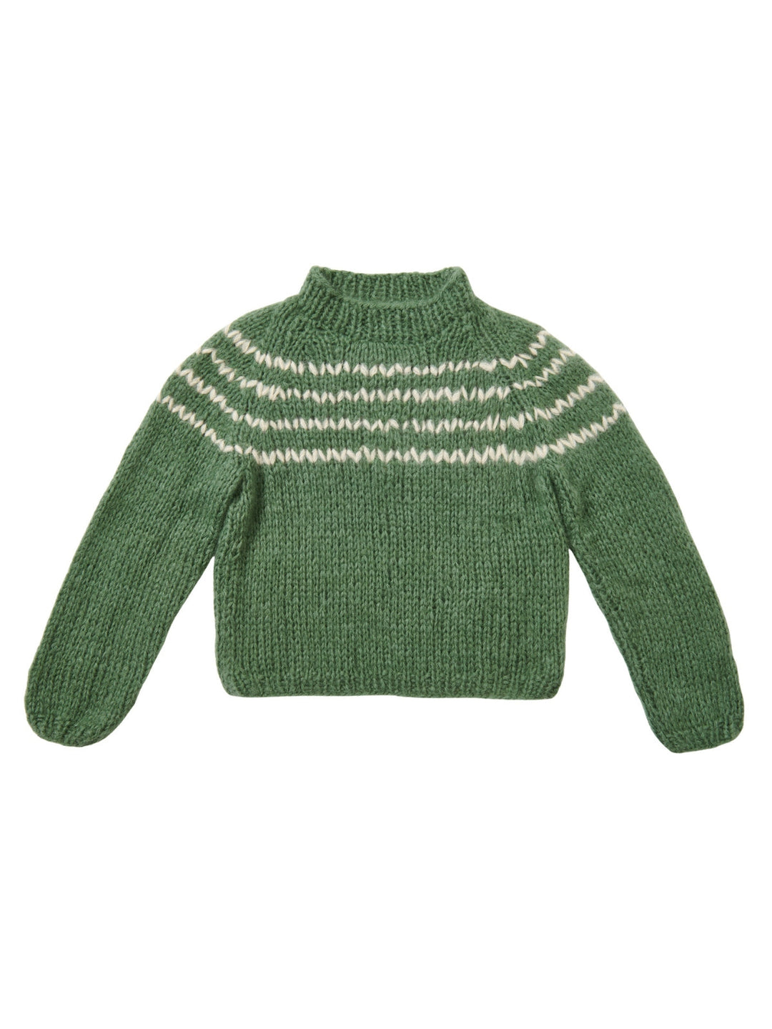 Strickpaket Filo Di Gio Pullover mit Zickzack-Passe