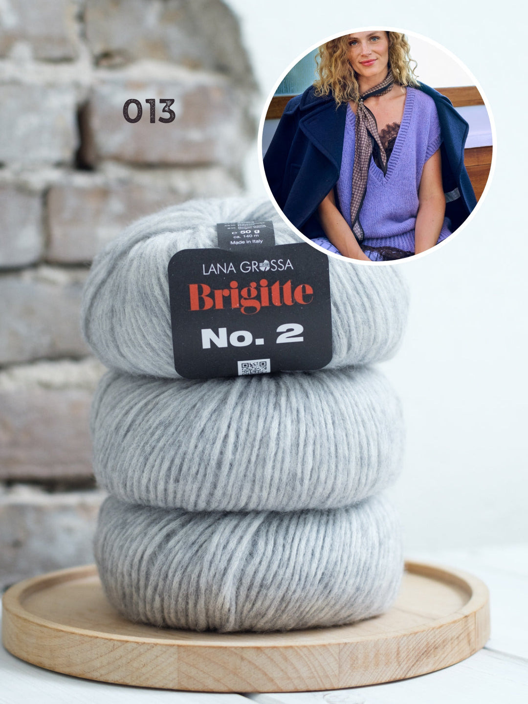 Strickpaket Brigitte No. 2 langer Pullunder