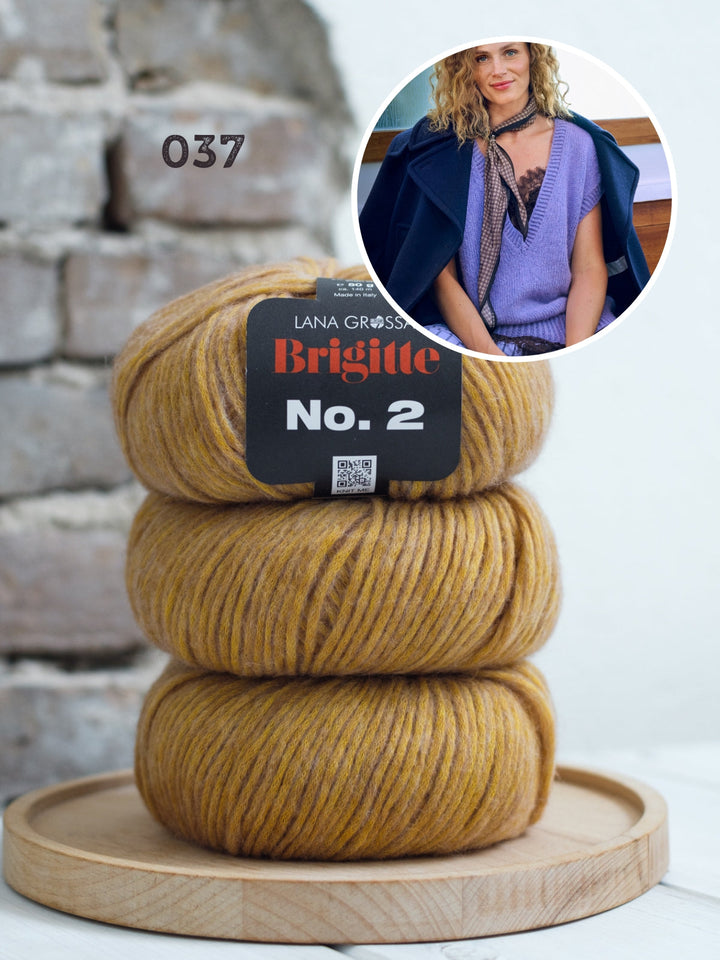 Strickpaket Brigitte No. 2 langer Pullunder