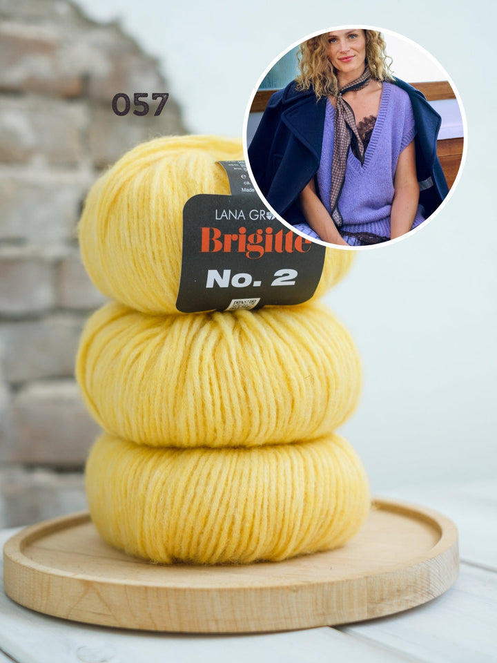 Strickpaket Brigitte No. 2 langer Pullunder