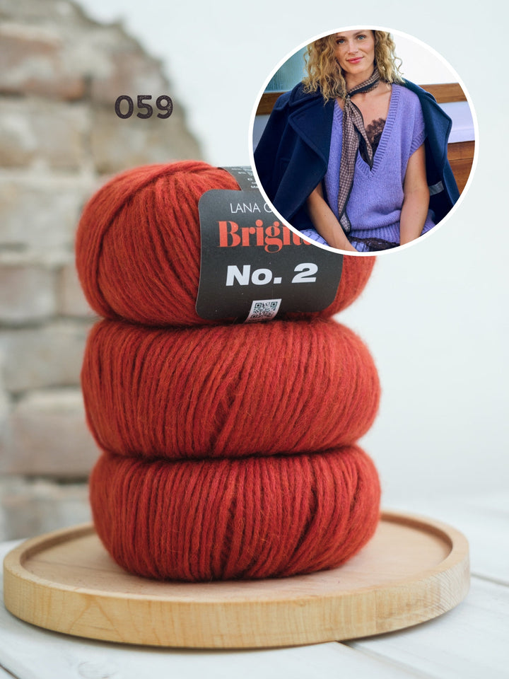 Strickpaket Brigitte No. 2 langer Pullunder