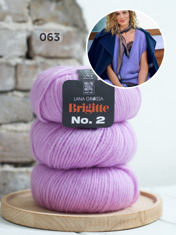 Strickpaket Brigitte No. 2 langer Pullunder