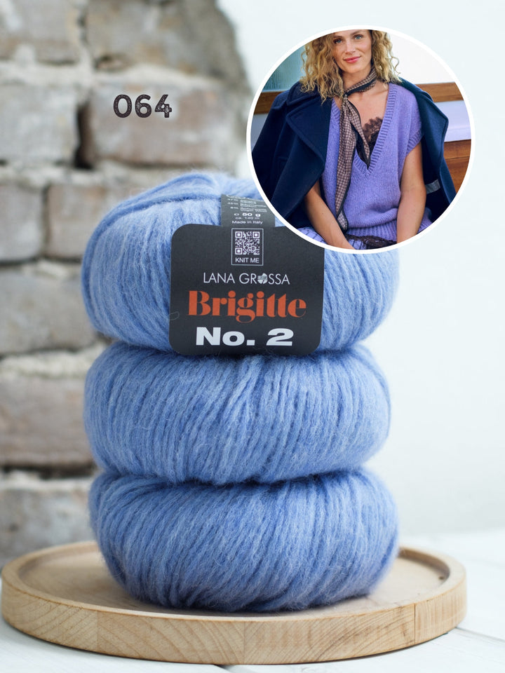 Strickpaket Brigitte No. 2 langer Pullunder