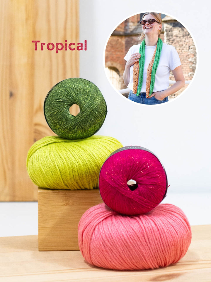 Strickpaket Brilliant Summer Schals