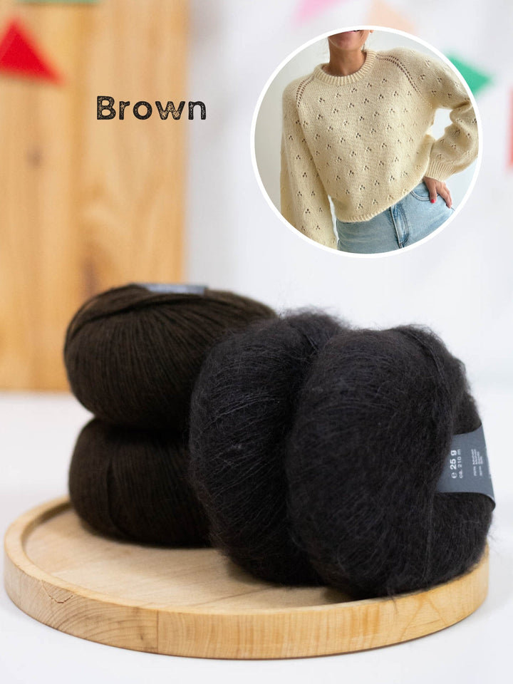 Strickpaket Lillie Sweater - Kolibri by Johanna
