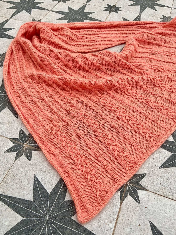 Strickpaket Lizas Tuch Cable Love - Ecopuno