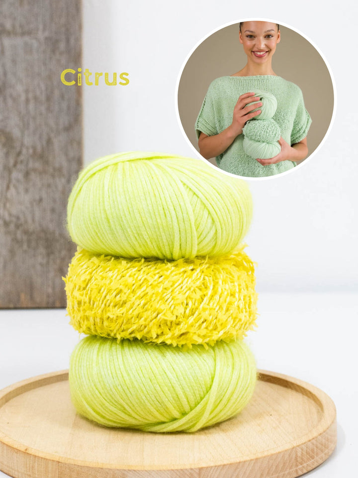 Strickpaket Mare shirt - Summer Softness &amp; Frizzante - Tanja Steinbach