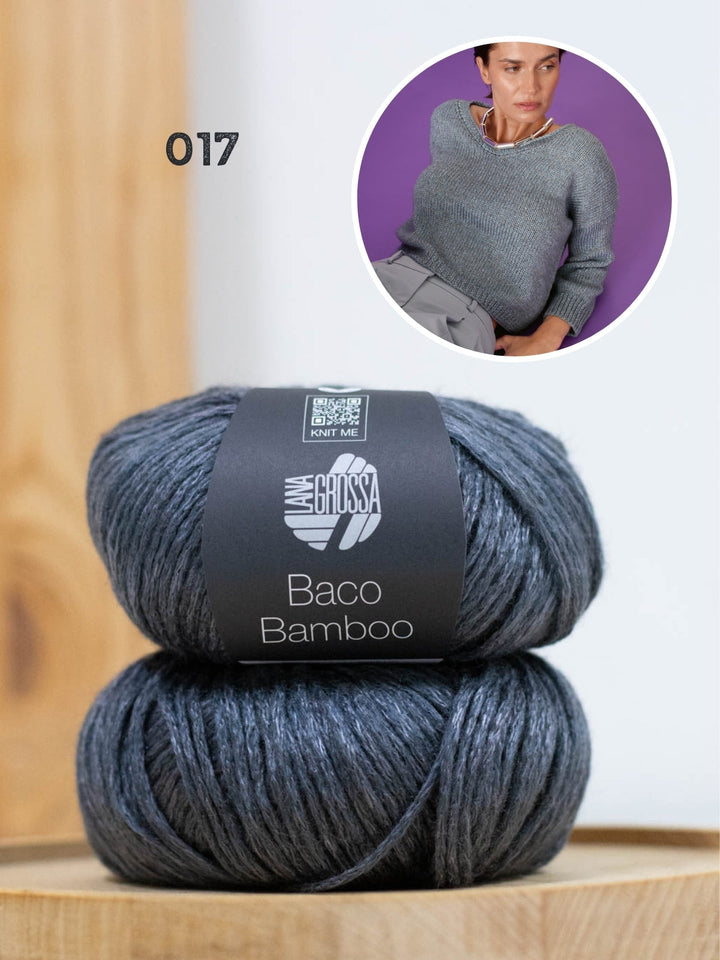 Strickpaket Baco Bamboo V-Ausschnitt Pullover