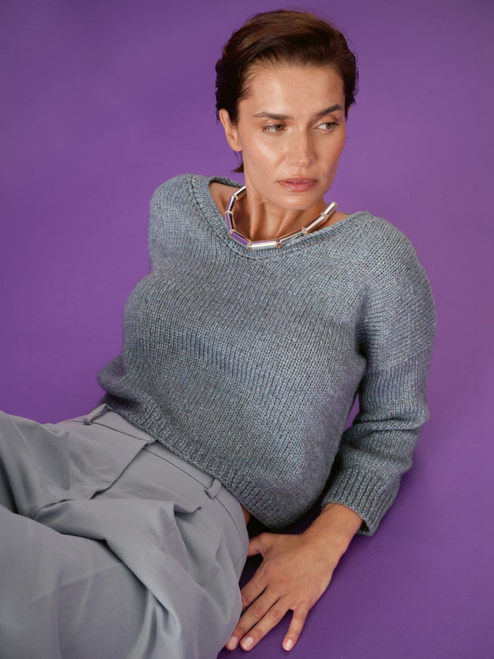 Strickpaket Baco Bamboo V-Ausschnitt Pullover