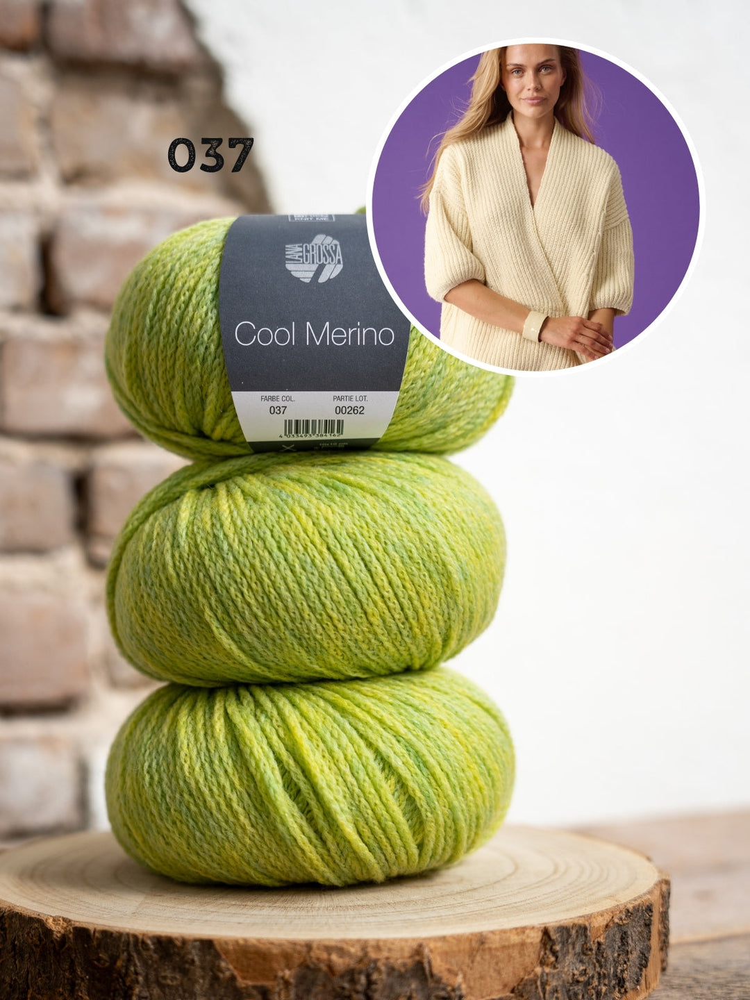 Strickpaket Cool Merino Wickelpullover