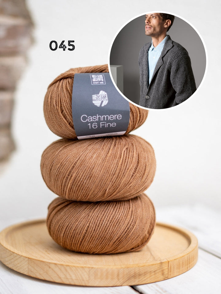 Strickpaket Cashmere 16 Fine Sakko