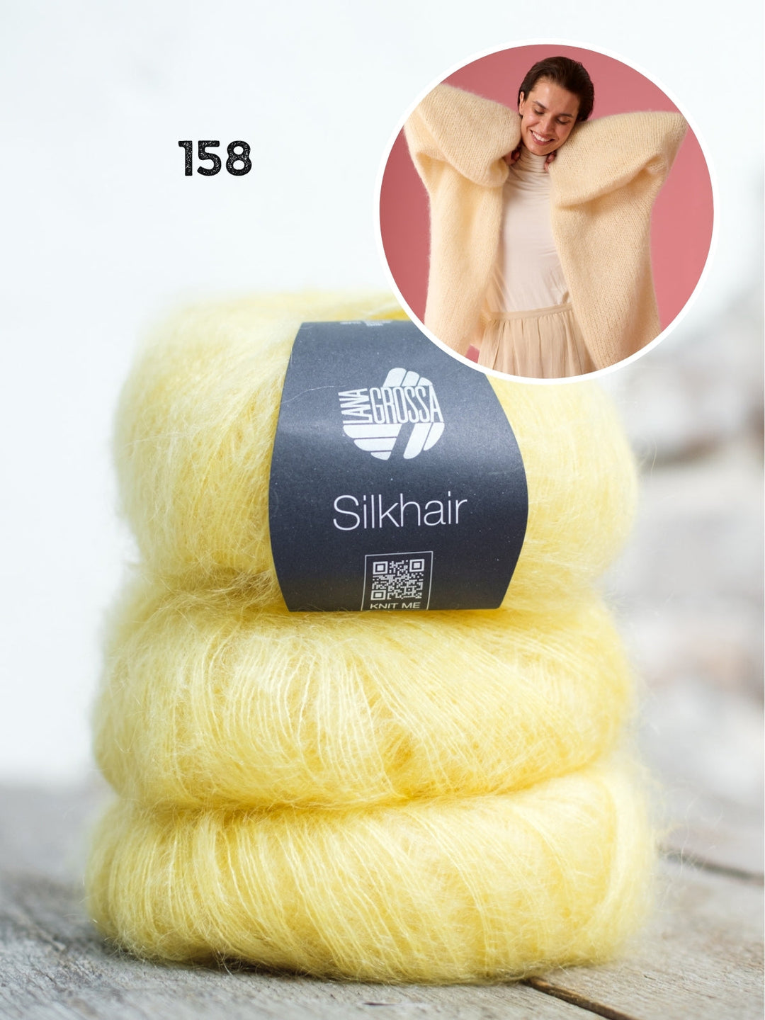 Strickpaket Silkhair Strickjacke