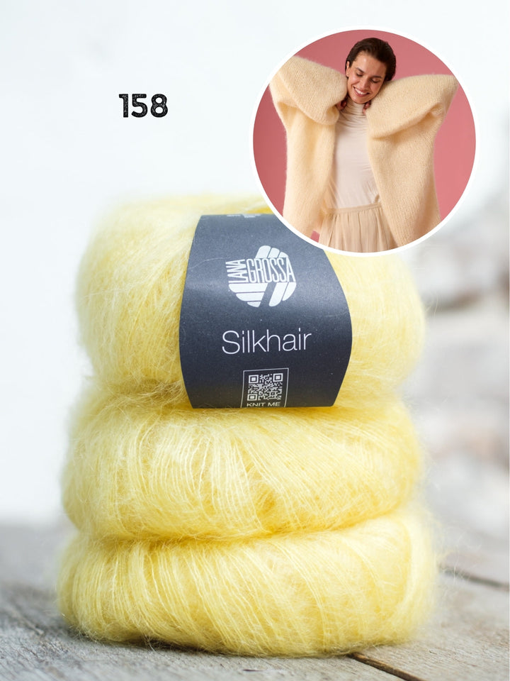 Strickpaket Silkhair Strickjacke