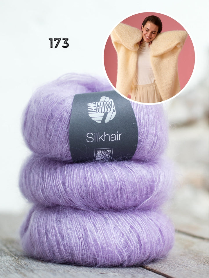 Strickpaket Silkhair Strickjacke