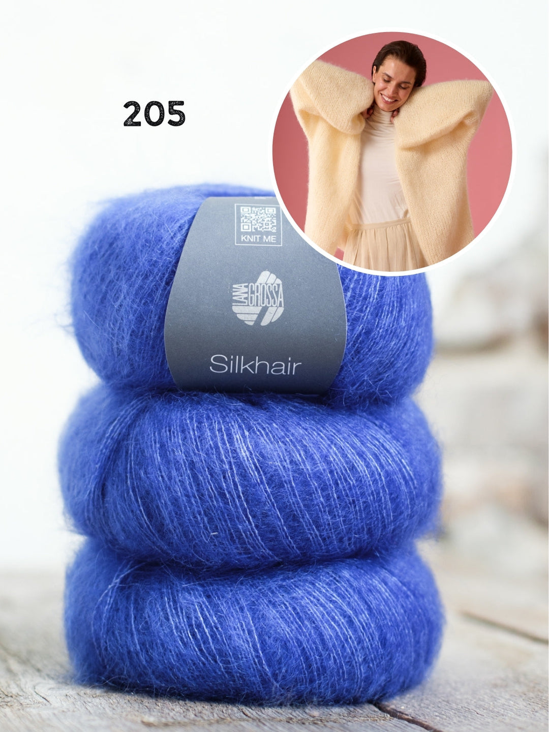 Strickpaket Silkhair Strickjacke