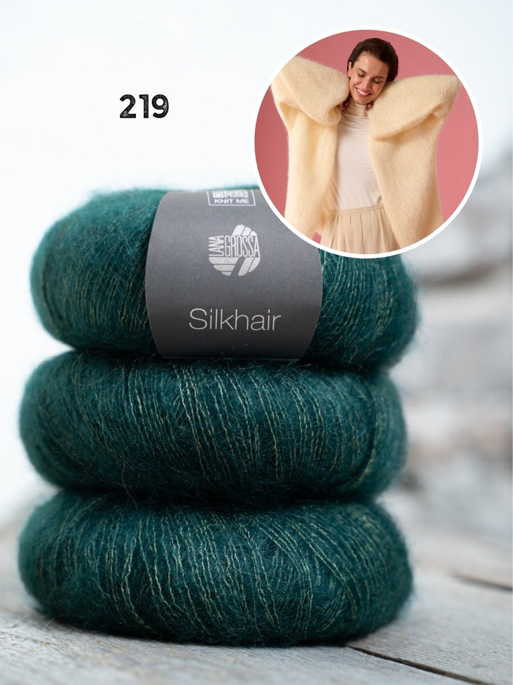 Strickpaket Silkhair Strickjacke