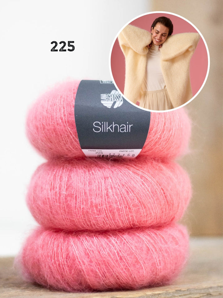 Strickpaket Silkhair Strickjacke