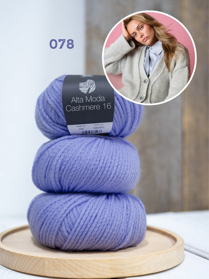 Strickpaket Alta Moda Cashmere 16 Strickjacke