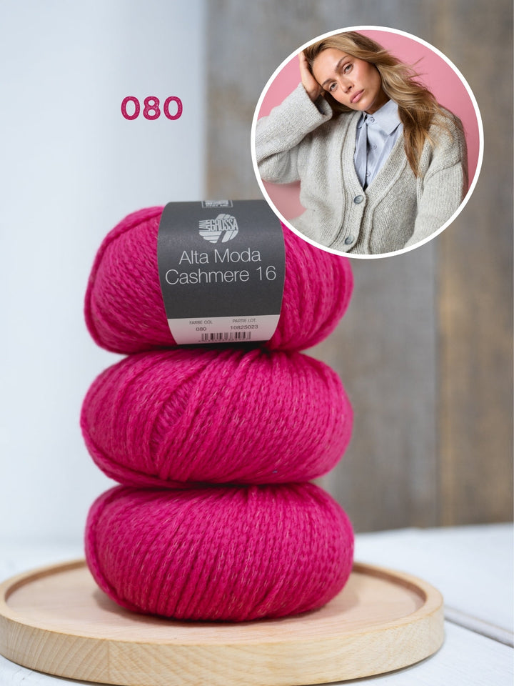 Strickpaket Alta Moda Cashmere 16 Strickjacke