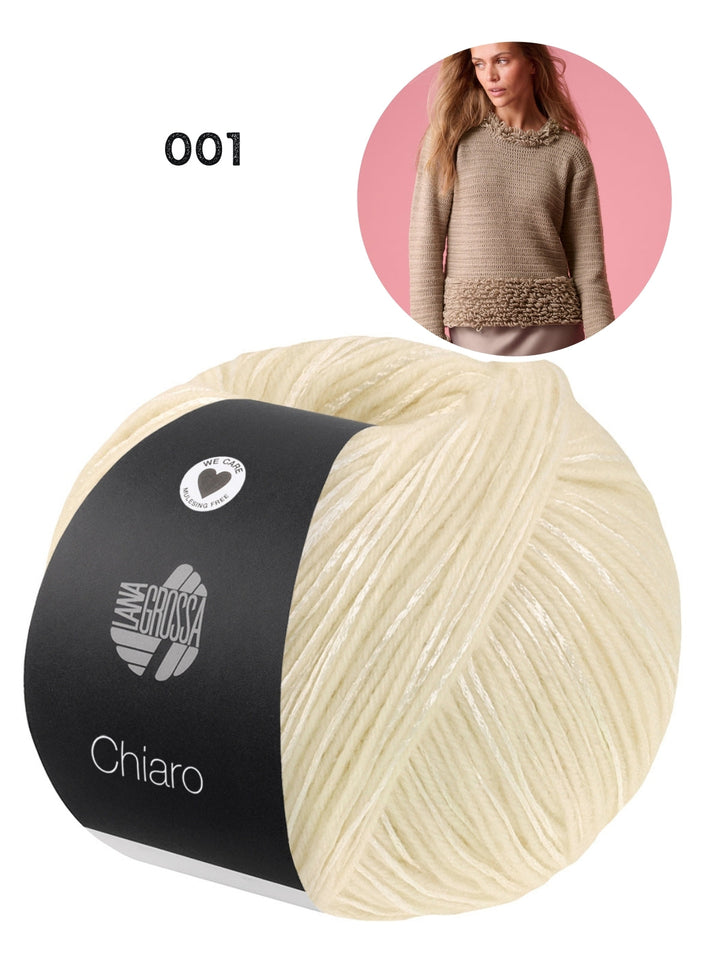 Häkelpaket Chiaro Pullover mit Schlingenmuster