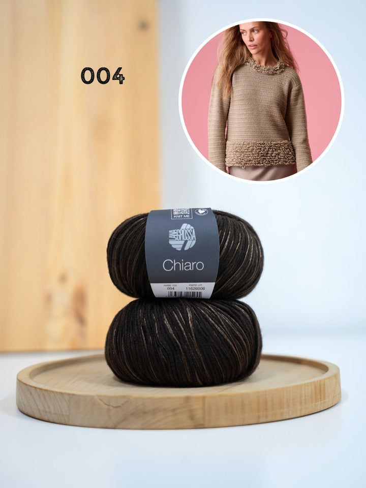 Häkelpaket Chiaro Pullover mit Schlingenmuster