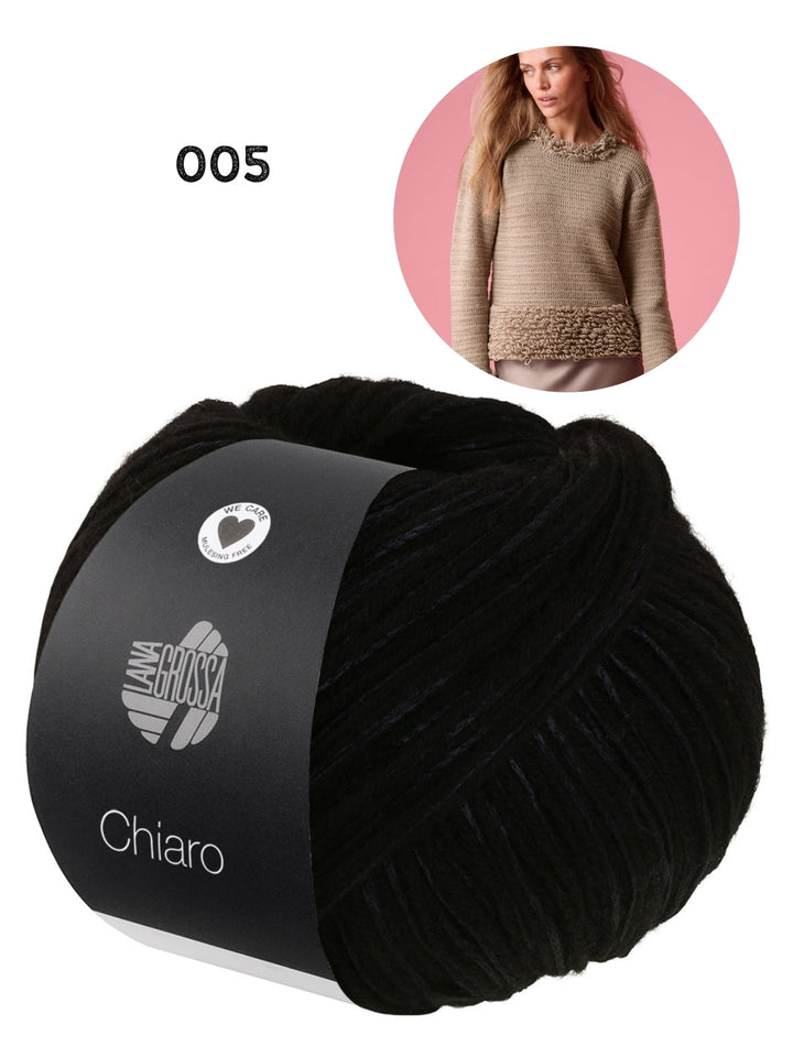 Häkelpaket Chiaro Pullover mit Schlingenmuster
