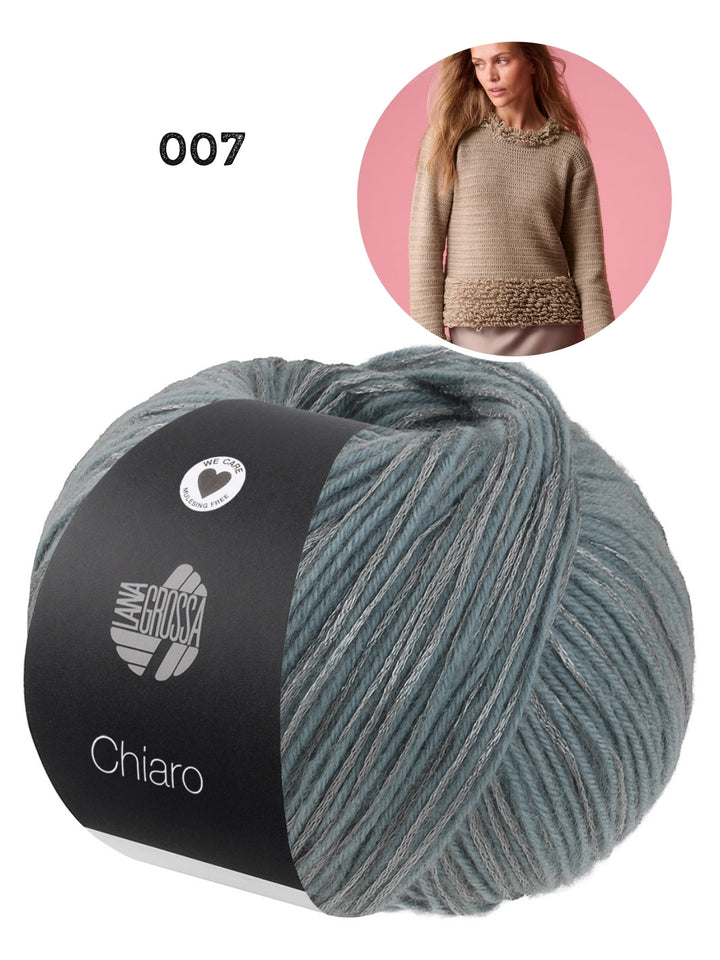 Häkelpaket Chiaro Pullover mit Schlingenmuster