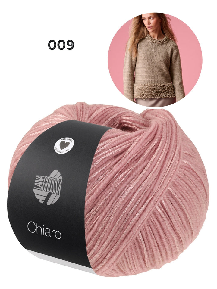 Häkelpaket Chiaro Pullover mit Schlingenmuster