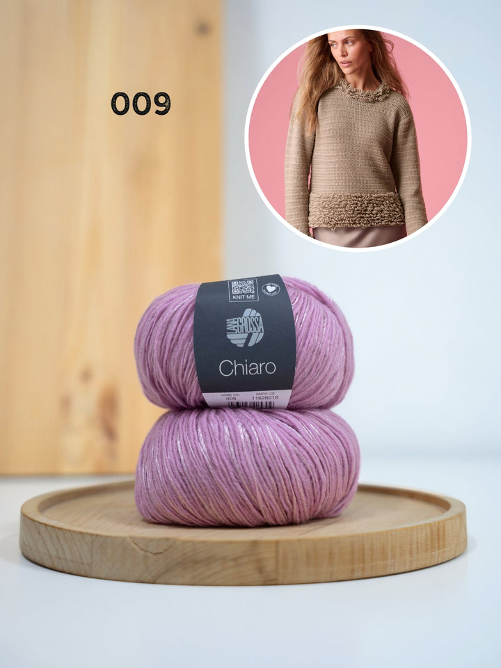 Häkelpaket Chiaro Pullover mit Schlingenmuster