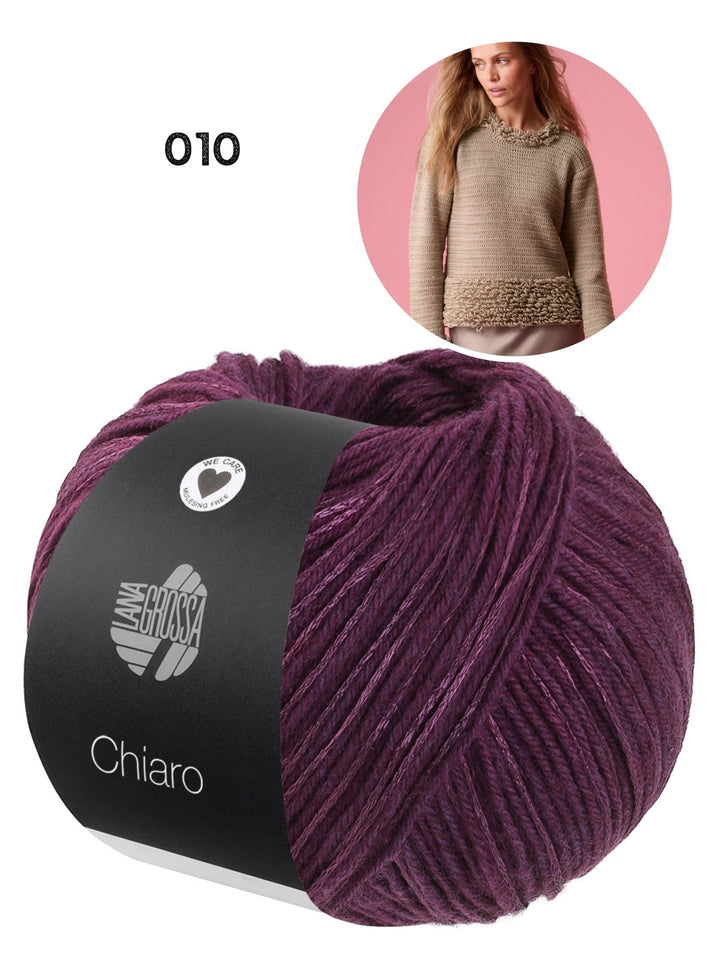 Häkelpaket Chiaro Pullover mit Schlingenmuster