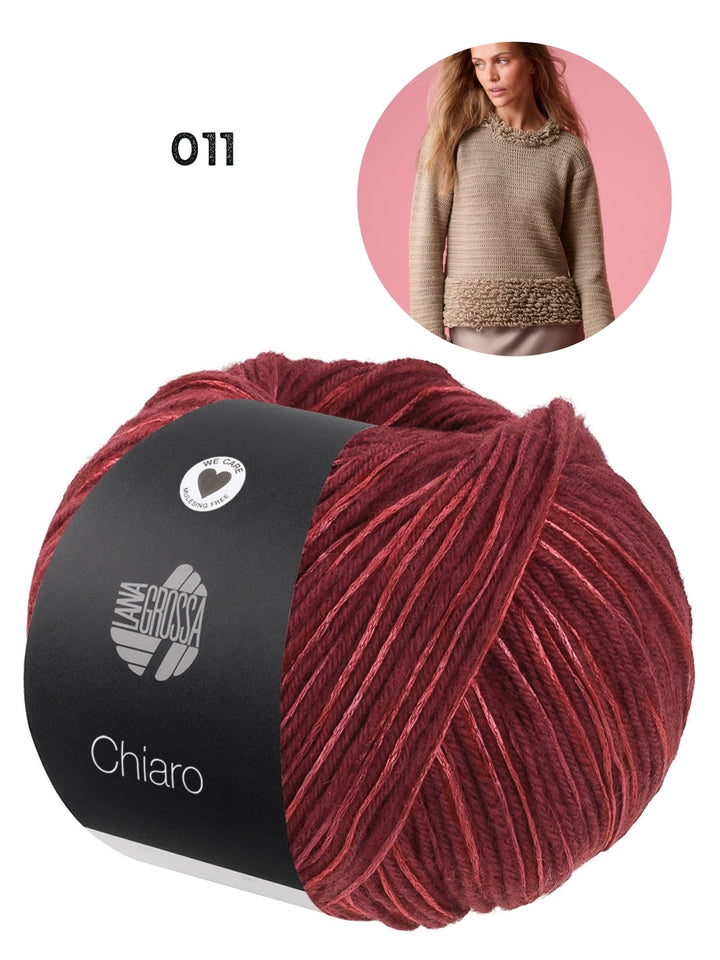 Häkelpaket Chiaro Pullover mit Schlingenmuster
