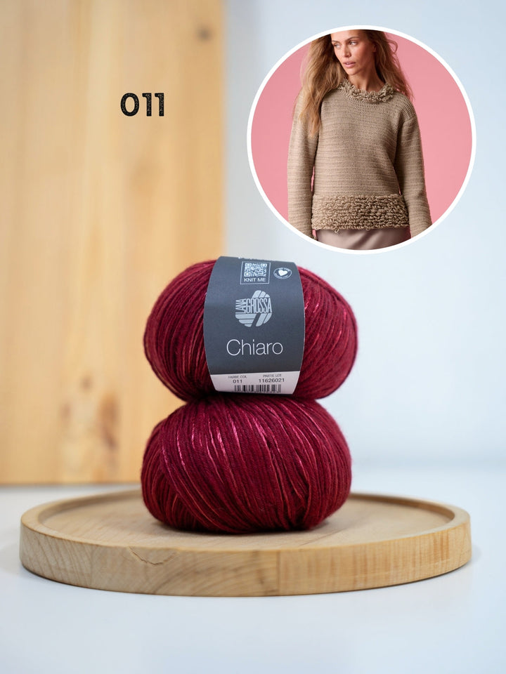 Häkelpaket Chiaro Pullover mit Schlingenmuster