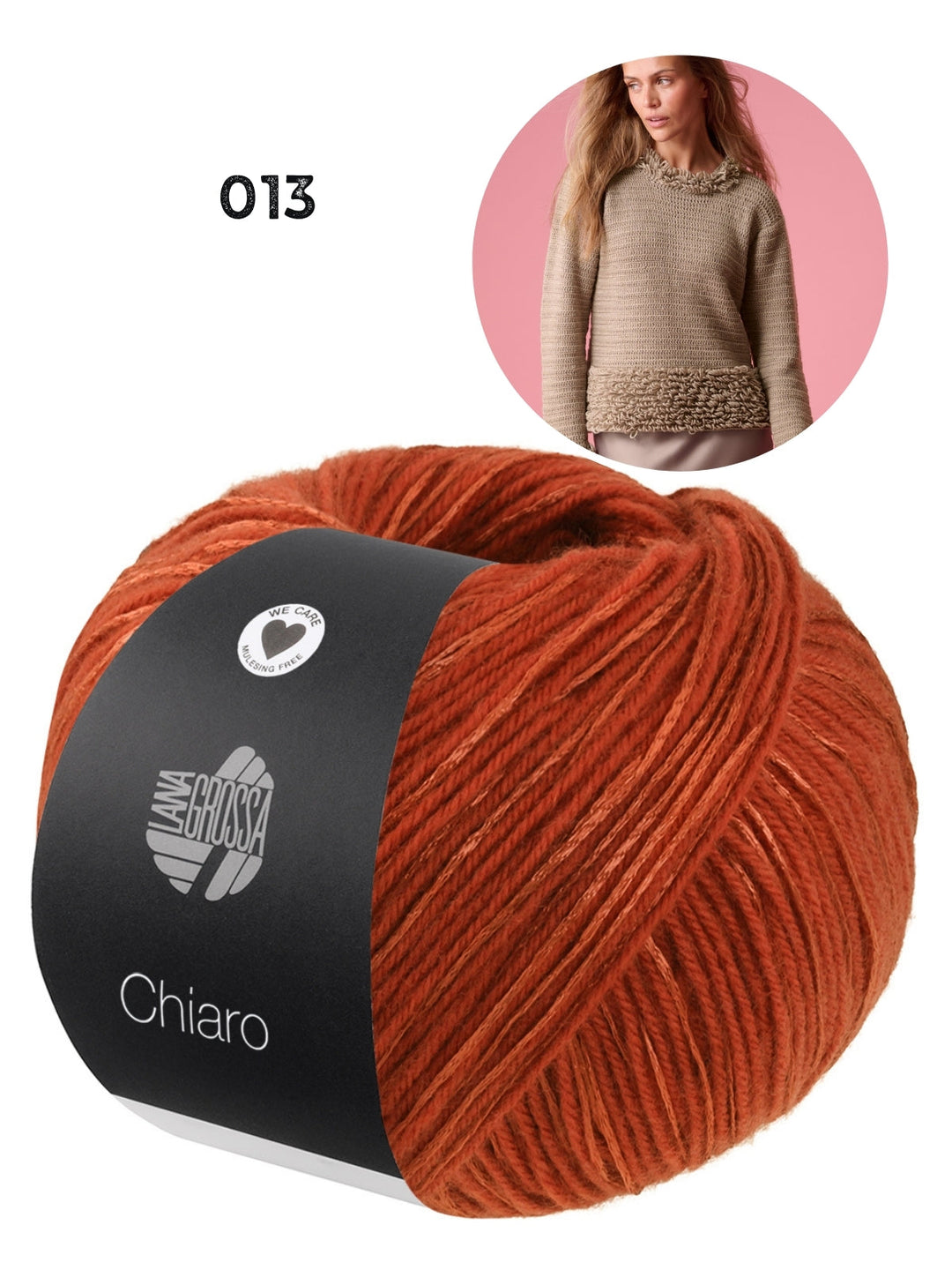Häkelpaket Chiaro Pullover mit Schlingenmuster