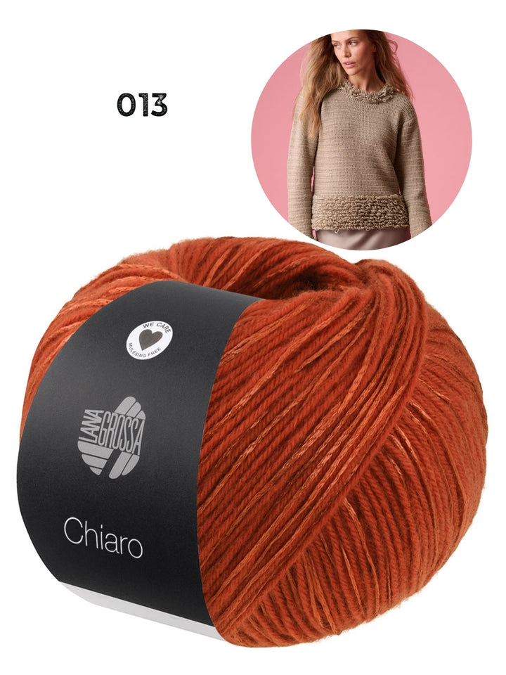 Häkelpaket Chiaro Pullover mit Schlingenmuster