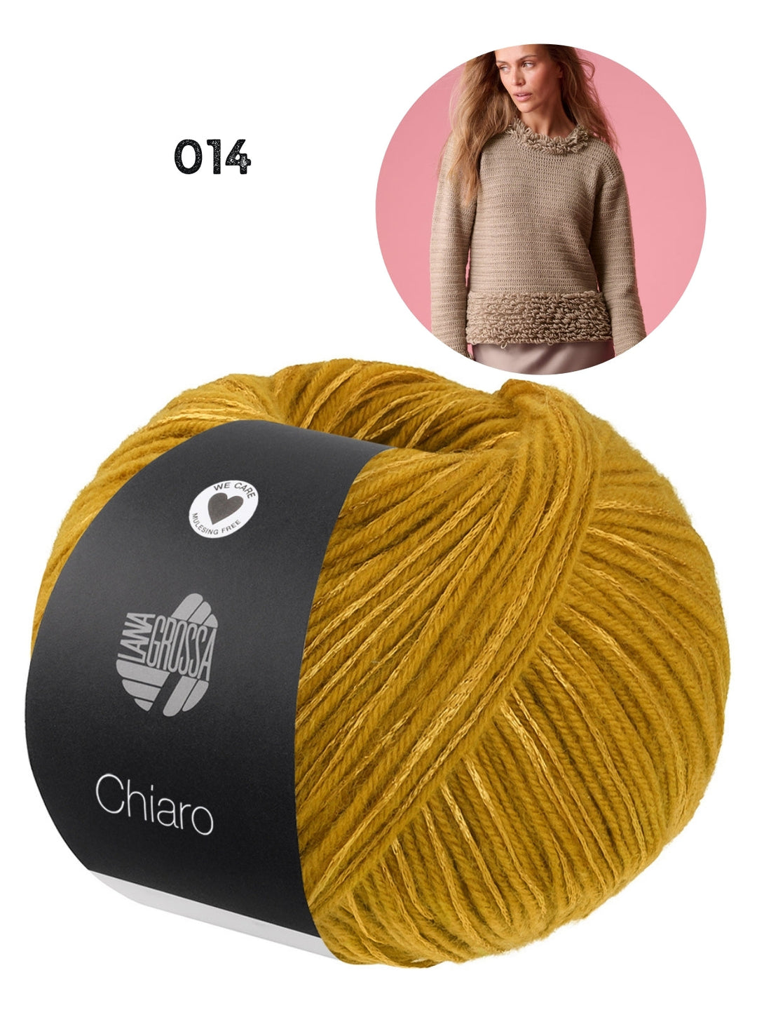 Häkelpaket Chiaro Pullover mit Schlingenmuster