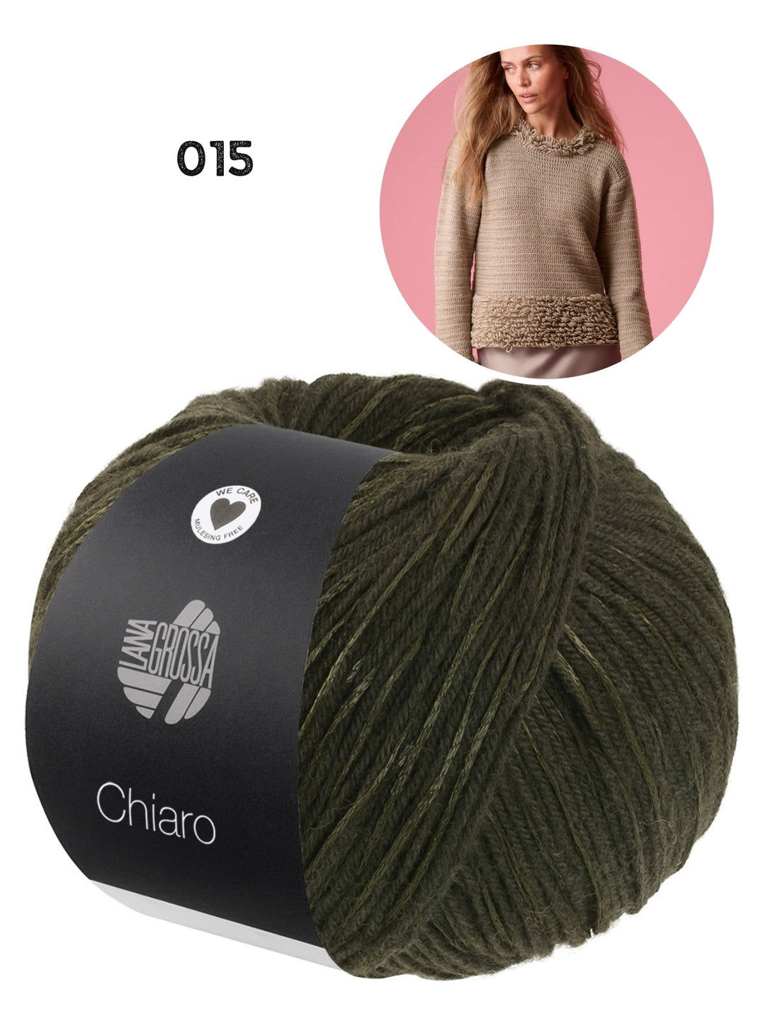 Häkelpaket Chiaro Pullover mit Schlingenmuster